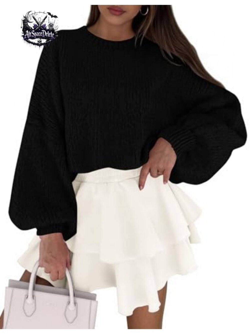 Chunky Knit Oversized Pullover Sweater Crewneck Long Sleeve Women's